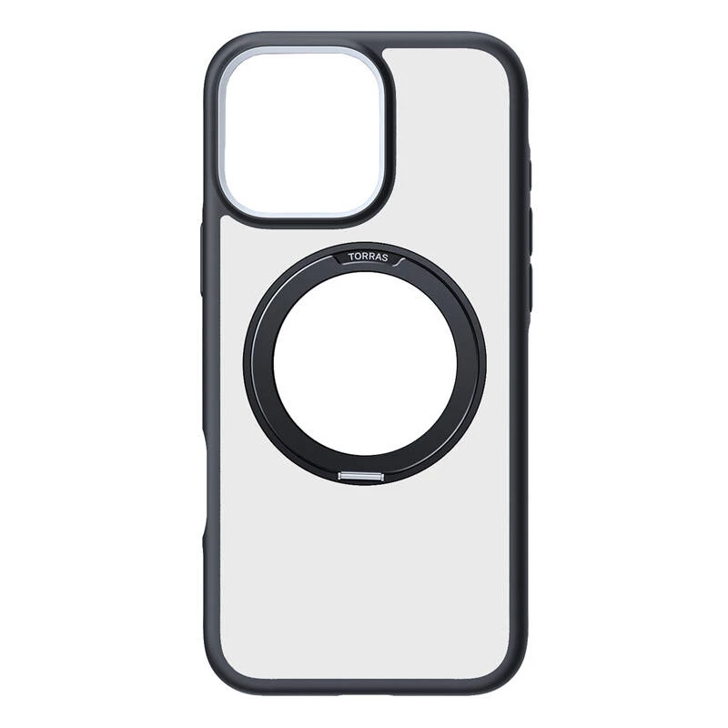 Funda protectora Torras Ostand R Fusion para iPhone 16 Pro Max – negra