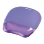 Alfombrilla Fellowes Crystals Gel con reposamuñecas de gel, violeta, 202×230 mm, 32 mm de grosor