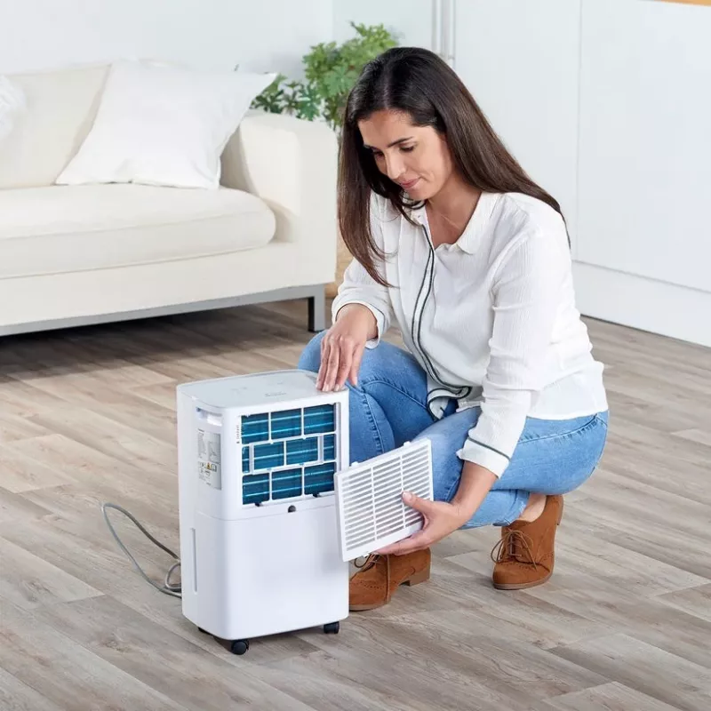 Deshumidificador Taurus DH1201 — depósito de 2,5 L, 90 m³/h, 210 W, 43 dB, R290