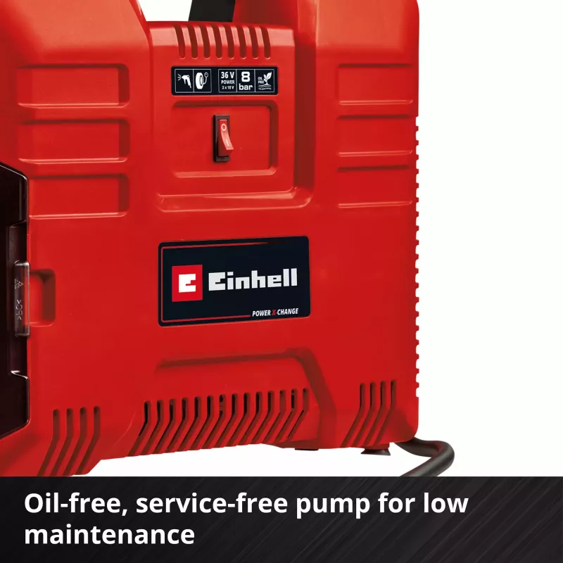 Compresor de aire Einhell TE-AC 36/8 130 l/min 8 bar de batería