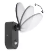 Lámpara de pared LED MACLEAN MCE367 con sensor PIR, lámpara de pared exterior con detector de movimiento