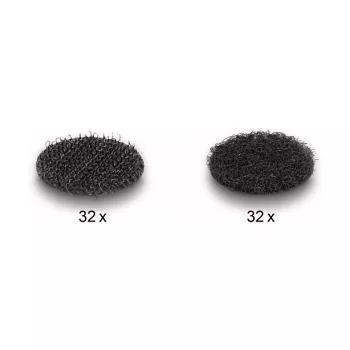 Almohadilla de montaje DeLOCK 19088 puntos de velcro redondos 64 uds. negro