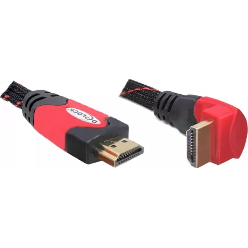 Cable HDMI DeLOCK 3 m HDMI Type-A estándar negro rojo