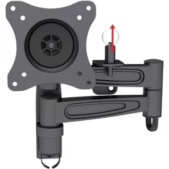 Soporte de pared SpeaKa professional 1232719 para pantallas de 13–27 pulgadas, inclinable