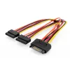 Cable adaptador en Y SATA Assmann 15-pin SATA a 2x 15-pin SATA ST/BU/BU 0,3m Cable adaptador en Y SATA, 0,3m - 15-pin SATA a 2x 15-pin SATA, ST/BU/BU - Siche