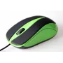 Ratón óptico con cable 800dpi negro y verde MT1091G