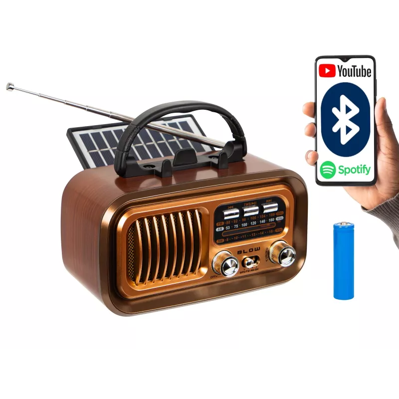 Radio analógica AM/FM portátil RA16 Solar