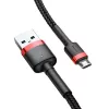 Cable Micro-USB Baseus Cafule 1,5A 2m (rojo y negro)