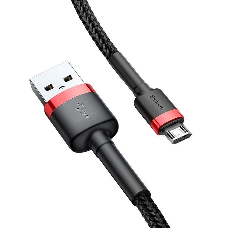 Cable Micro-USB Baseus Cafule 1,5A 2m (rojo y negro)
