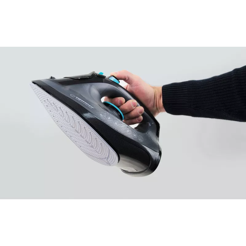Plancha de vapor Esperanza EHI010 con suela cerámica Gris, Negro 2600 W