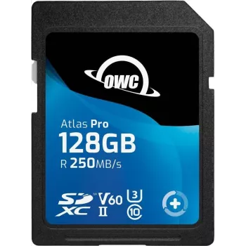 OWC Atlas Pro 128GB SDXC UHS-II V60 Tarjeta de medios - SD de capacidad extendida (SDXC)