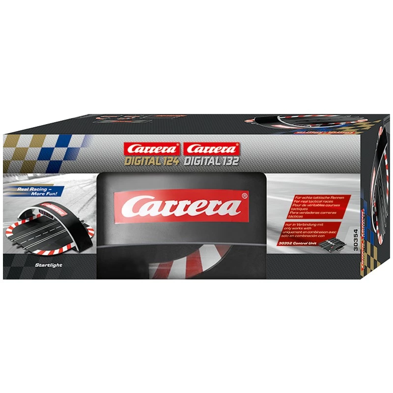 Pista de coches de juguete CARRERA modelo 20030354 — Set de vías para niños, a partir de 3 años, negro/rojo/blanco