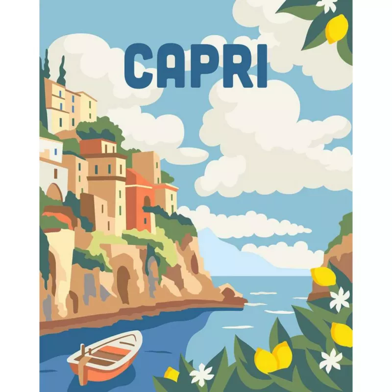 Set de pintura Ravensburger CreArt Capri – set de pintura sobre lienzo de Ravensburger