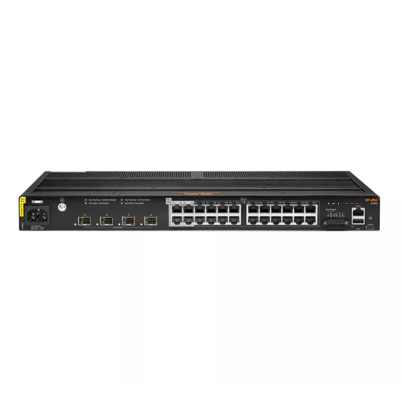 HPE - Aruba 4100i - switch - 20 x 10/100/1000 (PoE clase 4) + 4 x 10/100/1000 (PoE clase 6) + 4 x SFP+ PoE clase 4 / PoE clase 6