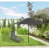 Sombrilla de jardín Extralink plegable 3 m, grande, grafito