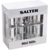 Molinillo de sal y pimienta Salter 7605 CLXR Twin diseño compacto, a pilas, molienda ajustable