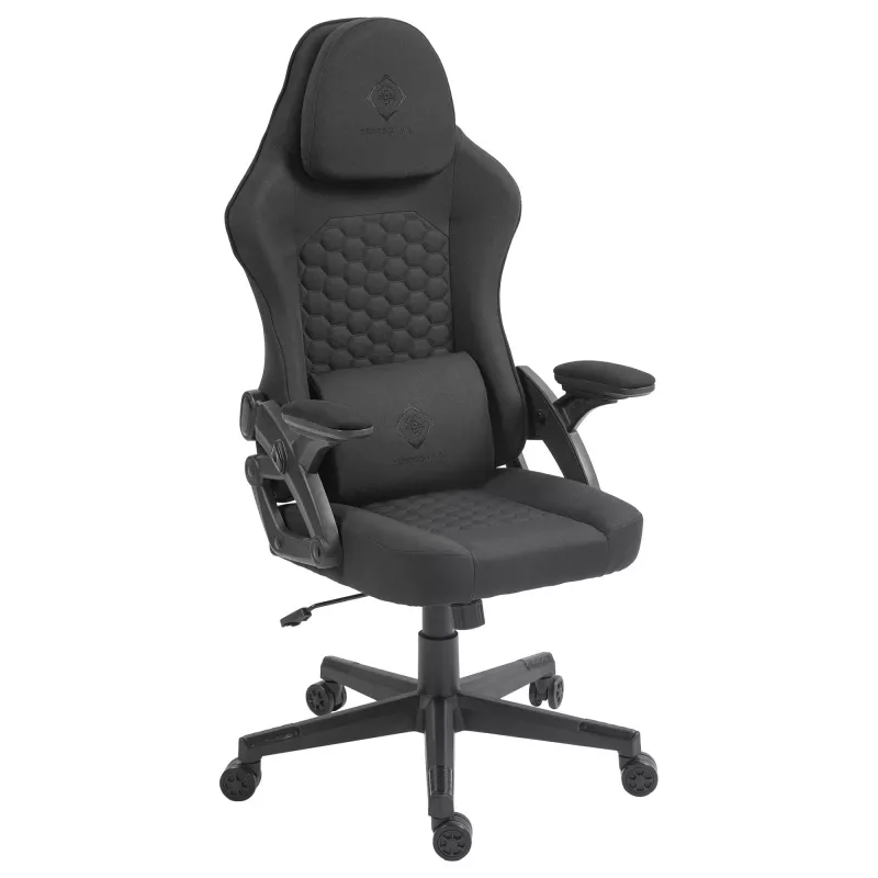 Silla gaming Deltaco DC130 Soft Woven Mesh negra (GAM-180)
