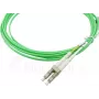 Cable de conexión de fibra óptica dúplex BlueOptics, LC-UPC/LC-UPC beige, 10 metros, multimodo G50/125µm, OM5