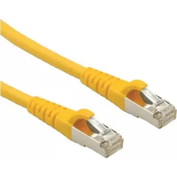 Roline - Cable de parcheo - RJ-45 (M) a RJ-45 (M) - 1,5 m - SFTP, PiMF - CAT 6a - amarillo
