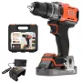 Black & Decker BCD382D1XK taladro atornillador inalámbrico, 18 V, batería de 2 Ah