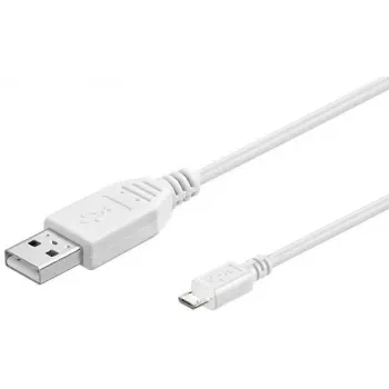 Microconnect USBABMICRO5W Cable USB USB 2.0 5 m USB A Micro-USB B Blanco