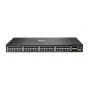HPE - Serie Aruba - Aruba 6300F - Switch - L3 - gestionado - 48 x 10/100/1000 + 4 x 1 Gigabit / 10 Gigabit / 25 Gigabit / 50 Gigabit SFP56 (uplink / stacking) frontal y lateral a posterior