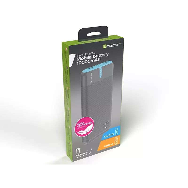 PowerBank EnerGo 10000 mAh gris-azul