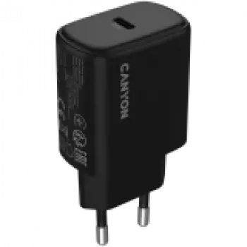 CANYON Cargador OnCharge 200 20W 1xPD EU Negro