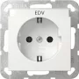Toma de corriente Schuko Gira System 55 Blanco puro modelo 445703