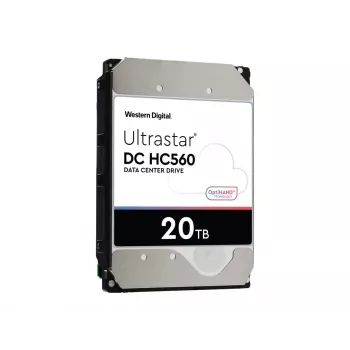 WD Ultrastar DC HC560 - disco duro - 20TB - interno - 3.5 (8,9 cm) - SATA 6Gb/s - 7200 rpm - búfer: 512MB (0F38785)