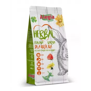 Pienso seco para conejos Alegia ALEGIA 600 g — alimento completo para conejos adultos, sabor a frutas, sin cereales, sin gluten y sin soja