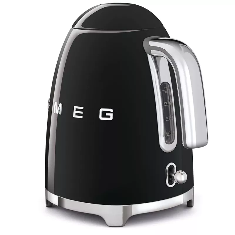 Hervidor de agua Smeg KLF03BLEU acero inoxidable plástico 2400 W negro 1,7 L