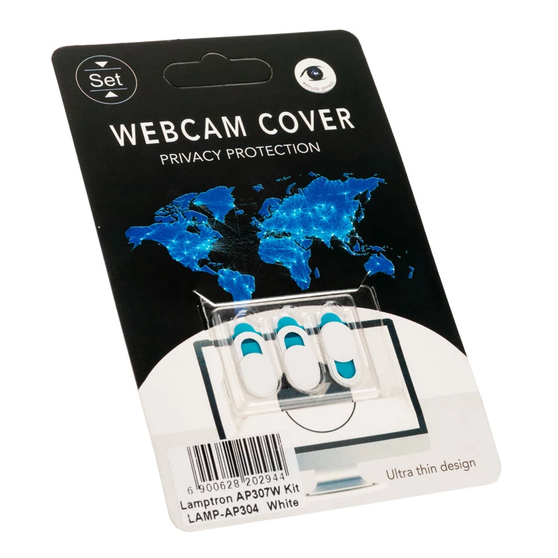 Pack de tapas deslizantes para webcam, Lamptron LAMP-AP304, set de 3 cubiertas protectoras para cámara