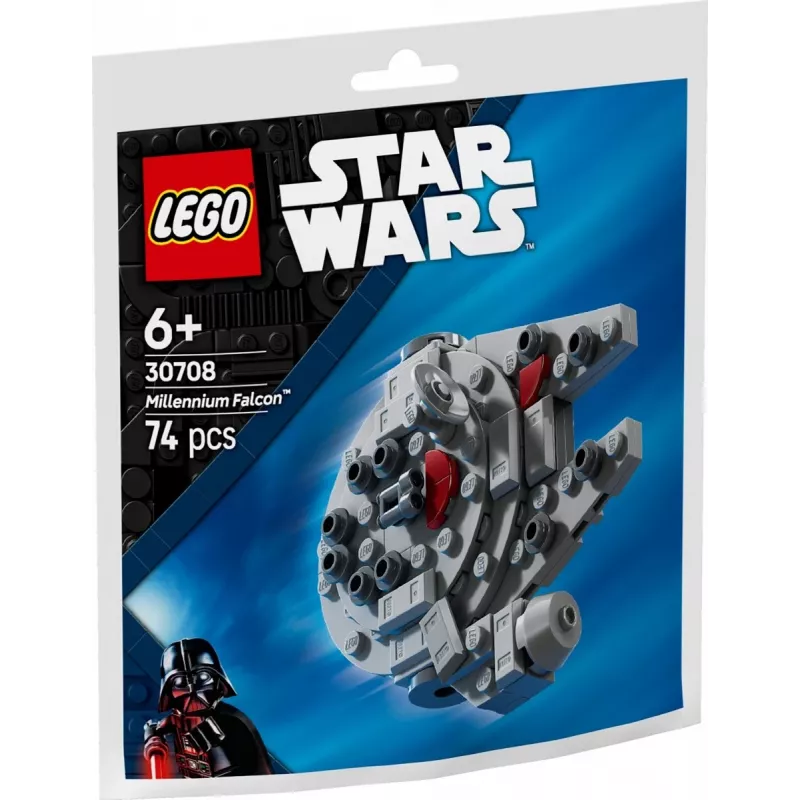 LEGO juguete de construcción 30708 Star Wars Millennium Falcon Mini-Modell Polybag, pequeño set de colección