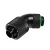 Racor BitsPower BP-MB45R2CPF-CC3U de latón para refrigeración líquida de PC, negro y verde