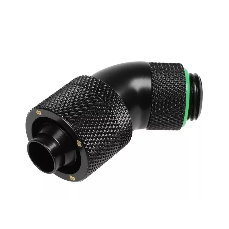 Racor BitsPower BP-MB45R2CPF-CC3U de latón para refrigeración líquida de PC, negro y verde