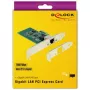 DeLock tarjeta PCI Express > 1 x Gigabit LAN - adaptador de red - PCIe 2.1 perfil bajo - Gigabit Ethernet