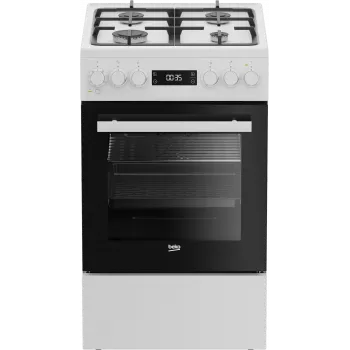 Placa de gas y horno eléctrico BEKO FSM51339DWDS 50 cm, blanco, clase energética A