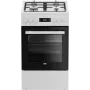Placa de gas y horno eléctrico BEKO FSM51339DWDS 50 cm, blanco, clase energética A