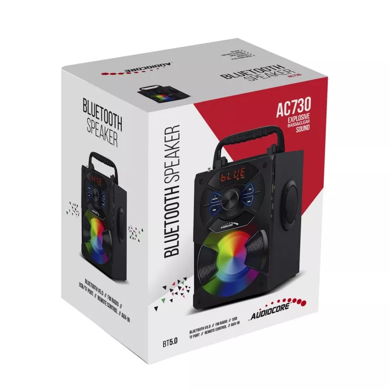 Altavoz Bluetooth Audiocore AC730, negro