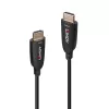 Lindy Cable HDMI híbrido de fibra óptica 8K60 de 10 m, 10 m, HDMI tipo A (estándar), HDMI tipo A (estándar), 48 Gbit/s, Negro