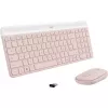 Logitech Slim Wireless Combo MK470 - conjunto teclado-ratón - inalámbrico - 2,4 GHz - QWERTY - rosé (920-011314)