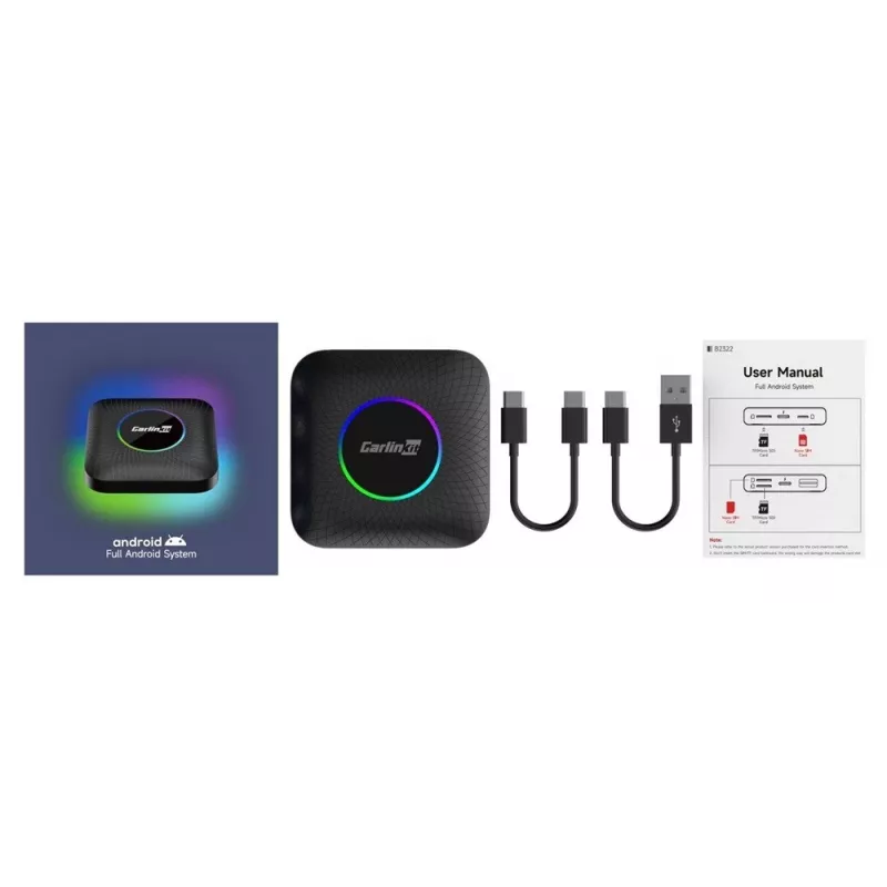 CarlinKit CPC200-Tbox Ambient Adaptador inalámbrico 8GB/128GB Negro