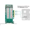 Tarjeta DeLOCK PCI Express x8 a 2 x NVMe M.2 Key M internos bifurcación formato low profile