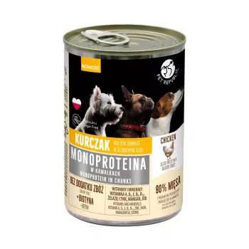 Comida húmeda para perros PetRepublic monoproteico pollo 400 g bolsa