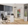 Archivador OLIV 2D 74x35x180 cm, roble Sonoma/blanco