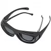 Gafas de sol WEDO 271 48599 ovaladas, envolventes, unisex, lentes polarizadas, diseño sobre gafas