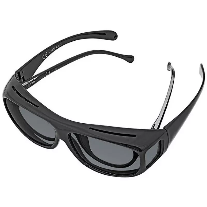 Gafas de sol WEDO 271 48599 ovaladas, envolventes, unisex, lentes polarizadas, diseño sobre gafas
