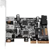 SilverStone ECU05 - adaptador USB - PCIe 2.0 x2 perfil bajo - USB 3.1 Type-C x 1 + USB3.0 x 2 + USB3.0 (interno) x 2 (SST-ECU05)