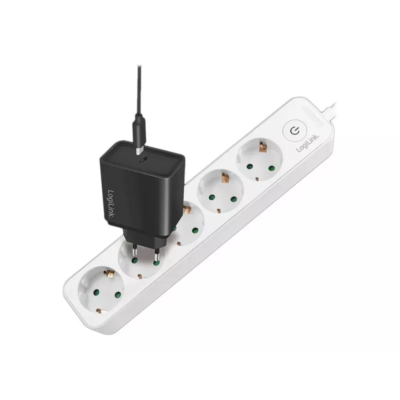 LogiLink LPS246. Longitud del cable: 1,5 m, Número de salidas AC: 5 salidas AC, Soporte de posicionamiento: Interior. Tensión de entrada AC: 250 V, Máx